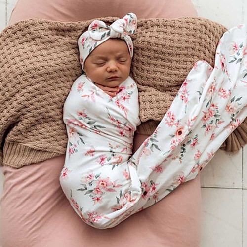 Swaddle and topknot discount set